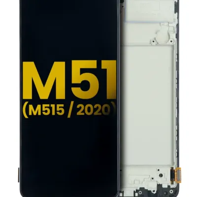 Дисплейний модуль (OLED) з рамкою для Samsung Galaxy M51 (M515 / 2020) (Refurbished) (всі кольори)