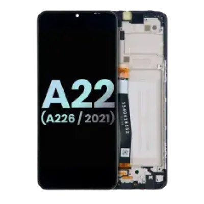 Дисплейний модуль з рамкою для Samsung Galaxy A22 5G (A226 / 2021) (Service Pack) (всі кольори)