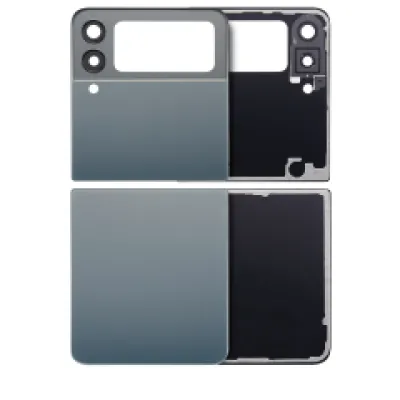 Задня кришка (верхня і нижня) зі скла з камерою для Samsung Galaxy Z Flip 3 5G (Aftermarket Plus) (Green)