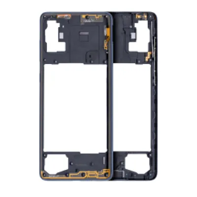 Рамка для Samsung Galaxy A71 (A715 / 2020) (Aftermarket Plus) (Prism Crush Black)