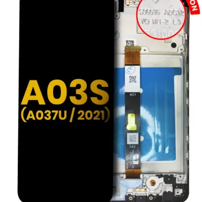 Дисплейний модуль (LCD) з рамкою для Samsung Galaxy A03s (A037U / 2021) (US Version) (Refurbished) (усі кольори)