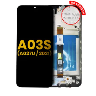 Дисплейний модуль (LCD) з рамкою для Samsung Galaxy A03s (A037U / 2021) (US Version) (Refurbished) (усі кольори)