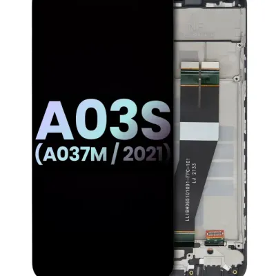 Дисплейний модуль (LCD) з рамкою для Samsung Galaxy A03s (A037M / 2021) (Single Sim) (Type C рамка) (Service Pack) (усі кольори)