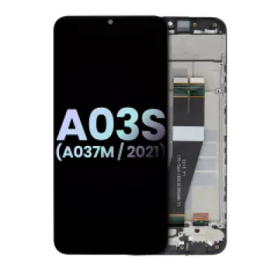 Дисплейний модуль (LCD) з рамкою для Samsung Galaxy A03s (A037M / 2021) (Single Sim) (Type C рамка) (Service Pack) (усі кольори)