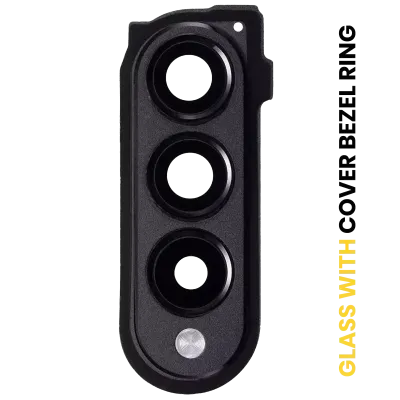 Back Camera Lens With Cover Bezel Ring For Samsung Galaxy Z Fold 3 5G (F926) (Phantom Black)