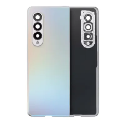 Задня кришка зі скло камери для Samsung Galaxy Z Fold 3 5G (Aftermarket Plus) (Phantom Silver)