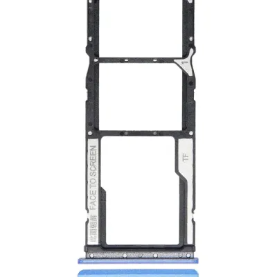 Dual Sim Card Tray For Xiaomi Redmi 9T / Note 9 4G / Poco M3 (Blue)