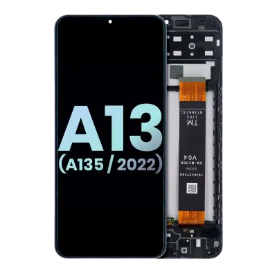 Дисплейний модуль (LCD) з рамкою для Samsung Galaxy A13 4G (A135 / 2022) (Service Pack) (всі кольори)