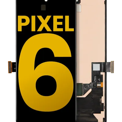 Дисплейний модуль (OLED) з рамкою (з датчиком відбитків) для Google Pixel 6 (Refurbished) (всі кольори)