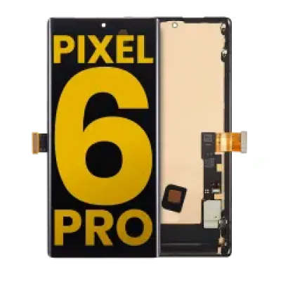 Дисплейний модуль (OLED) з рамкою (без датчика відбитків) для Google Pixel 6 Pro (Refurbished) (всі кольори)