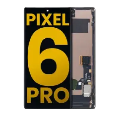 Дисплейний модуль (OLED) з рамкою (з сенсором відбитків) для Google Pixel 6 Pro (Refurbished) (All Colors)