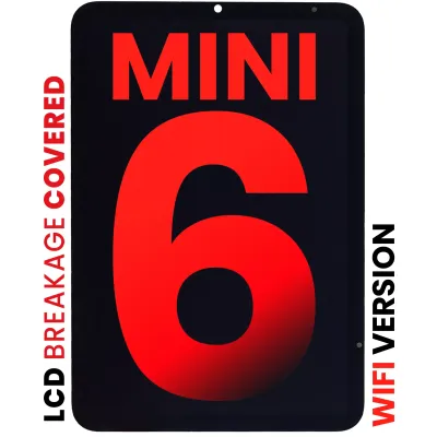 Дисплейний модуль (LCD) із тачскріном для iPad Mini 6 (2021) (WiFi) (Aftermarket Pro: XO7) (чорний)