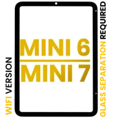 Скло екрана для iPad Mini 6 (2021) / Mini 7 (2024) (потребує розділення скла) (WiFi) (Premium) (усі кольори)