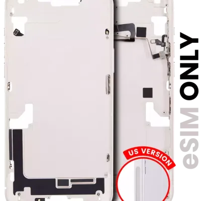 Mid-Frame Housing W/ Small Parts For iPhone 14 Plus (US Version) (Used OEM Pull: Grade A) (Starlight)