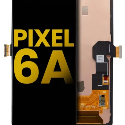 Дисплейний модуль (OLED) з рамкою (без сенсора відбитків) для Google Pixel 6A (Refurbished) (All Colors)