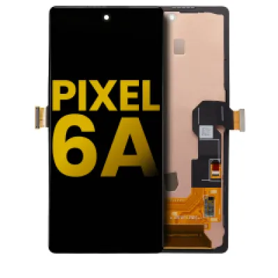 Дисплейний модуль (OLED) з рамкою (без сенсора відбитків) для Google Pixel 6A (Refurbished) (All Colors)