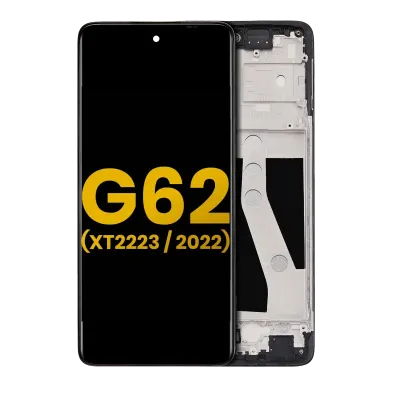 LCD Assembly With Frame For Motorola Moto G62 5G (XT2223 / 2022) (Refurbished) (All Colors)