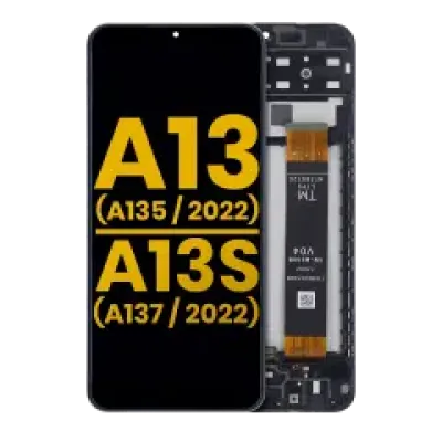 Дисплейний модуль (LCD) з рамкою для Samsung Galaxy A13 4G (A135 / 2022) / A13s (A137 / 2022) (Refurbished) (усі кольори)