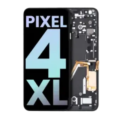 Дисплейний модуль (OLED) з рамкою для Google Pixel 4 XL (Genuine OEM) (Clearly White Power Button)