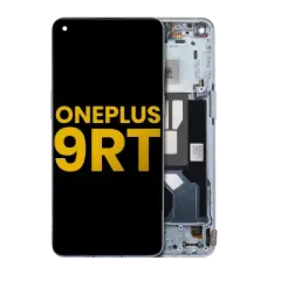 Дисплейний модуль (OLED) для OnePlus 9RT 5G з рамкою (Refurbished) (Nano Silver)