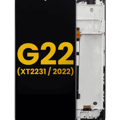 Дисплейний модуль з рамкою для Motorola Moto G22 (XT2231 / 2022) (Refurbished) (усі кольори)