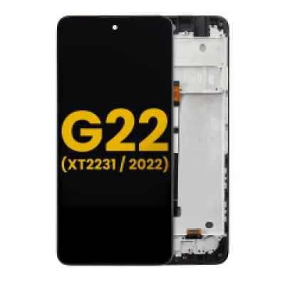 Дисплейний модуль з рамкою для Motorola Moto G22 (XT2231 / 2022) (Refurbished) (усі кольори)