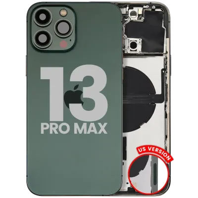 Back Housing W/ Small Parts For iPhone 13 Pro Max (US Version) (Used OEM Pull: Grade C) (Alpine Green)