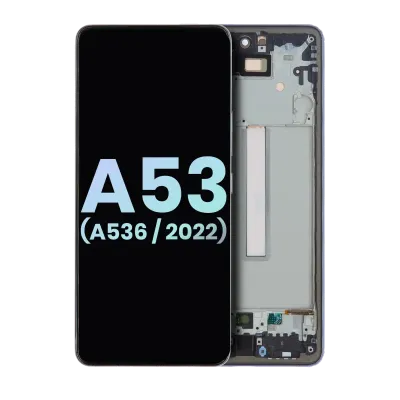 OLED Assembly With Frame For Samsung Galaxy A53 5G (A536 / 2022) (Service Pack) (Black)