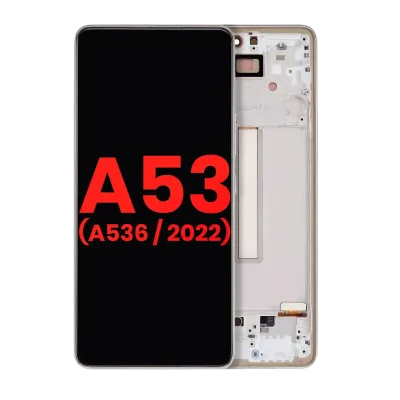 Дисплейний модуль (OLED) для Samsung Galaxy A53 5G (A536 / 2022) (6.46") (Aftermarket Plus) (білий)