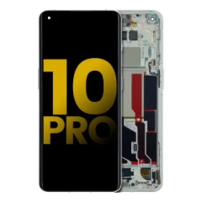 Дисплейний модуль (OLED) для OnePlus 10 Pro з рамкою (Refurbished) (Panda White)