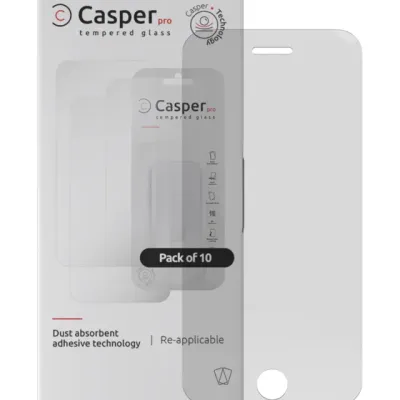 Casper Pro Tempered Glass for iPhone 6 / 6S / 7 / 8 / SE (2020) / SE (2022) (10 Pack) (Clear)