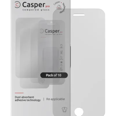 Casper Pro Tempered Glass for iPhone 6 / 6S / 7 / 8 / SE (2020) / SE (2022) (10 Pack) (Matte)