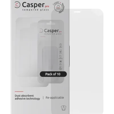 Casper Pro Tempered Glass for iPhone X / XS / 11 Pro (10 Pack) (Clear)
