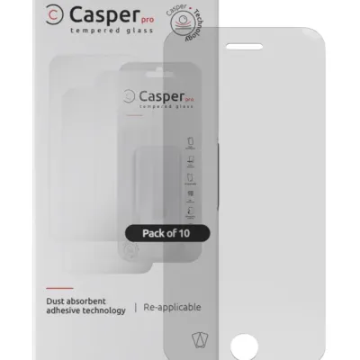 Casper Pro Tempered Glass for iPhone 5 / 5S / 5C / SE (2016) (10 Pack) (Clear)