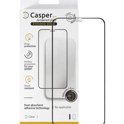 Casper Pro захисне скло з силіконовою рамкою для iPhone XS Max / 11 Pro Max (Retail Packaging) (прозоре)