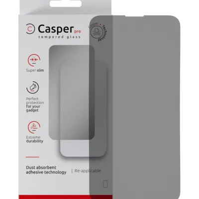 Загартоване скло Casper Pro для iPhone 13 / 13 Pro / 14 / 16e / 17e (Retail Packaging) (Privacy)