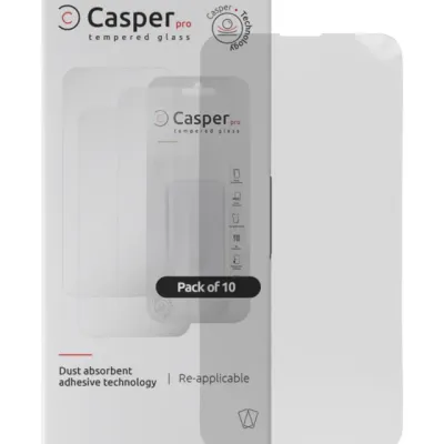 Casper Pro Tempered Glass for iPhone 13 Mini (10 Pack) (Clear)