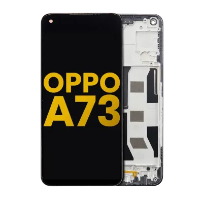 Дисплейний модуль (LCD) для OPPO A73 5G з рамкою (Refurbished) (Всі кольори)