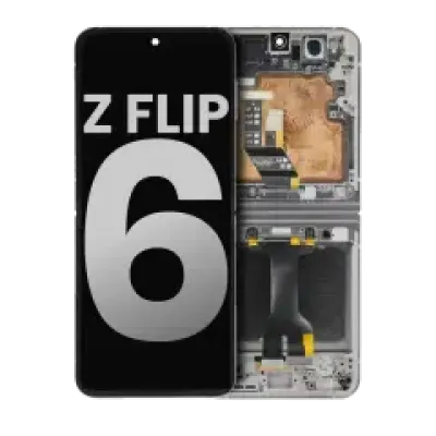 Внутрішній дисплейний модуль (OLED) для Samsung Galaxy Z Flip 6 5G (US & International) (Used OEM Pull: Grade B/C) (Silver Shadow)