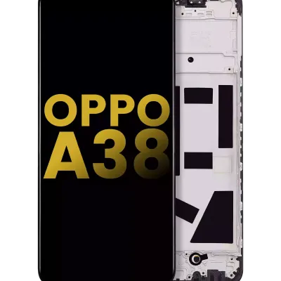 Дисплейний модуль (LCD) для OPPO A38 з рамкою (Refurbished) (Всі кольори)