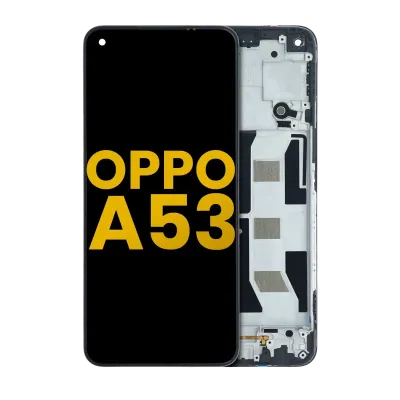 Дисплейний модуль (LCD) для OPPO A53 5G з рамкою (Refurbished) (Всі кольори)