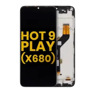 Дисплейний модуль (LCD) для Infinix Hot 9 Play (X680) з рамкою (Refurbished) (Всі кольори)
