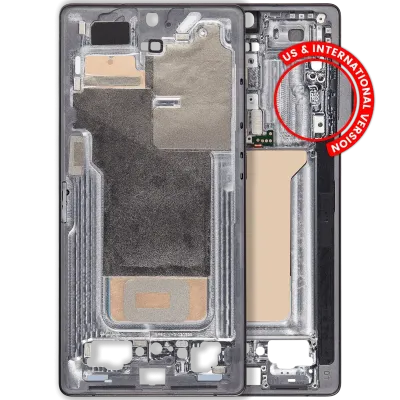 Рамка для Samsung Galaxy S25 Ultra (US & International Version) (Titanium Jet Black)