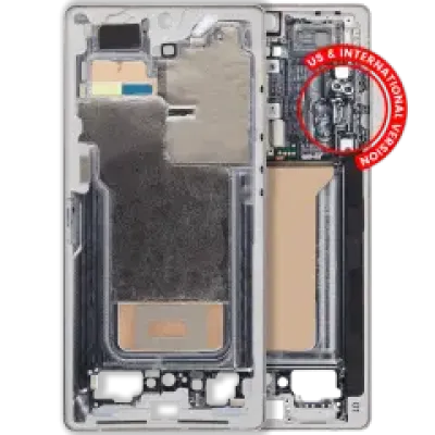 Рамка для Samsung Galaxy S25 Ultra (US & International Version) (Titanium White Silver)