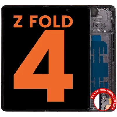 Внутрішній дисплейний модуль (OLED) з рамкою для Samsung Galaxy Z Fold 4 5G (US & International) (Blemish: Grade D) (Phantom Black)