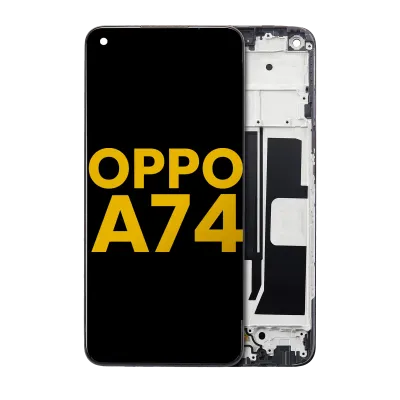 Дисплейний модуль (LCD) з рамкою для OPPO A74 5G / A93 5G (Refurbished) (Усі кольори)