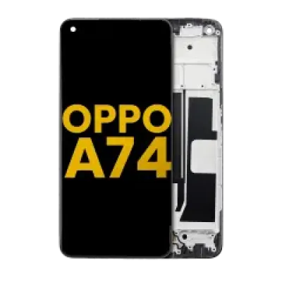Дисплейний модуль (LCD) з рамкою для OPPO A74 5G / A93 5G (Refurbished) (Усі кольори)
