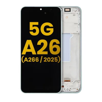 Дисплейний модуль (OLED) з рамкою для Samsung Galaxy A26 5G (A266 / 2025) (Refurbished) (Mint)