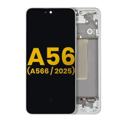 Дисплейний модуль (OLED) з рамкою для Samsung Galaxy A56 5G (A566 / 2025) (Refurbished) (Olive)