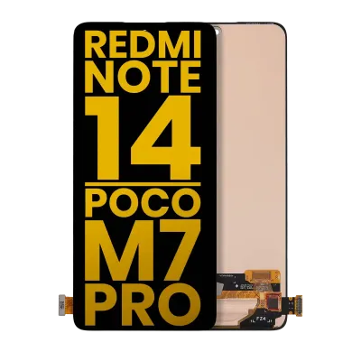 OLED Assembly Without Frame For Xiaomi Redmi Note 14 4G / Note 14 5G / Poco M7 Pro 5G (International Version) (Refurbished) (All Colors)